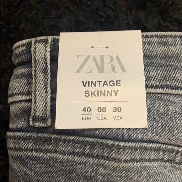 NWT Zara High Rise Vintage Skinny Jeans - Picture 5 of 7